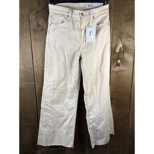 AG Adriano Goldschmied Saige Wide Leg Crop Denim, Size 26, Opal Stone